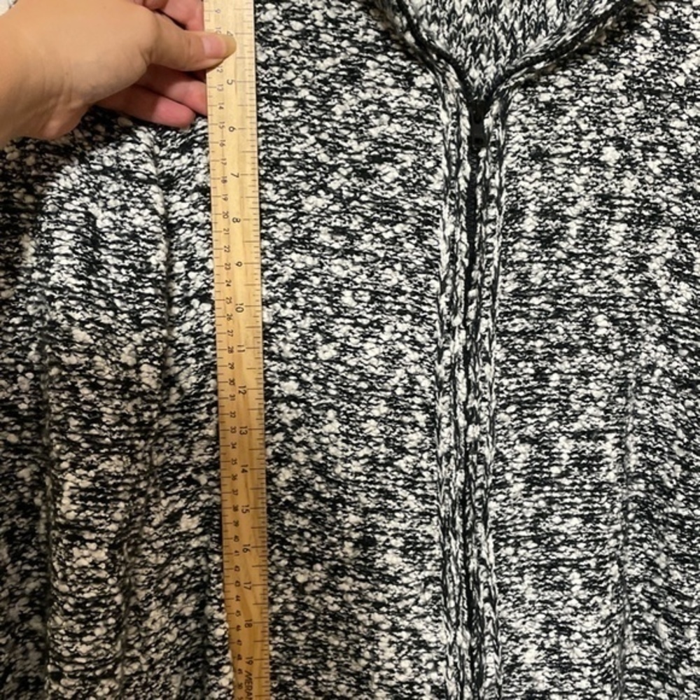 Winding River Womens Grey Heathered Cardigan Sweater Full Zip Acrylic Size Large - Picture 6 of 9